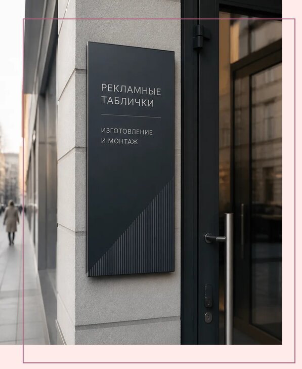 Рекламные таблички в Зеленокумске по цене от 4582 р. | Аванза-Злм