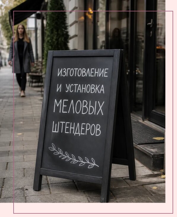 Меловые штендеры в Зеленокумске по цене от 6618 р. | Аванза-Злм